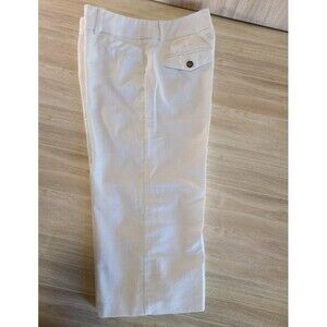Byer California White Crop Pants Size 7 Cotton Blend Stretch Summer Casual